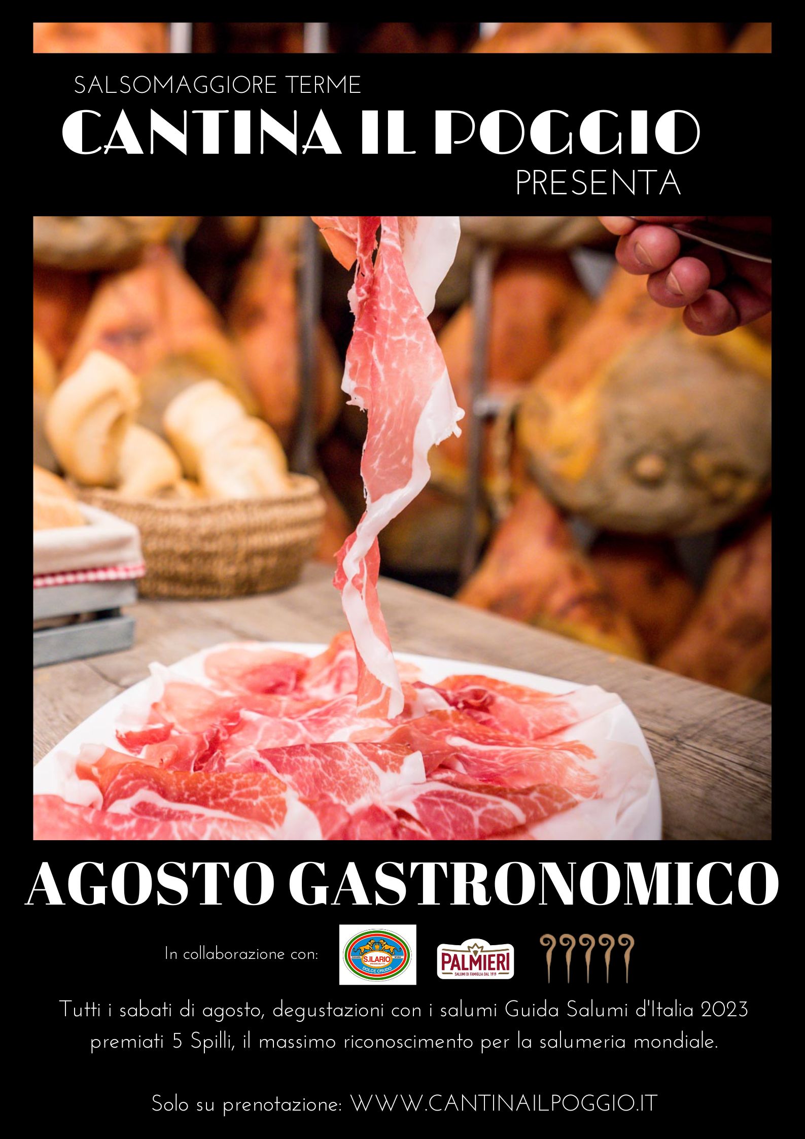 Guida Salumi d'Italia 2023 - Agosto Gastronomico 2023 alla Cantina Il Poggio